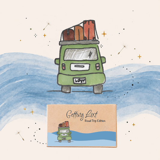 Getting Lost Road Trip Edition is your ultimate ticket to beautiful backseat chaos and spontaneous exploration. Getting Lost Road Trip Edition Adventure Card Game, featuring 26 direction + activity cards. Grab yours for your next road trip from Coffee and Moo NZ