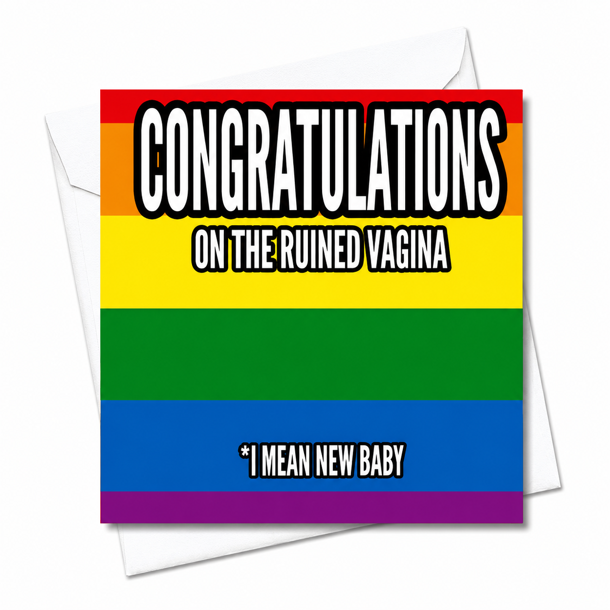 Congratulations on the New Baby Rude Card